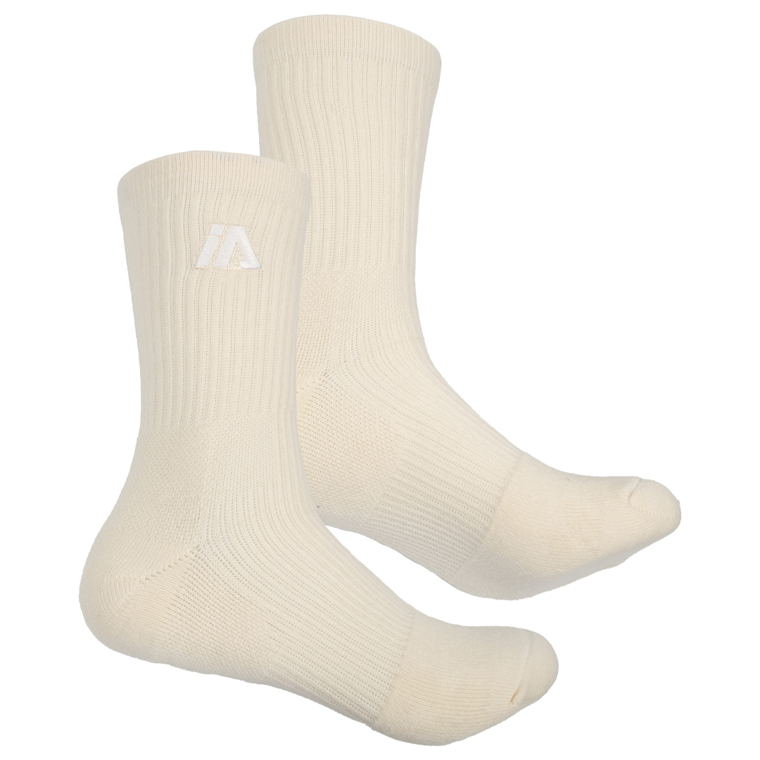 iAthletic Crew Socks - Ecru