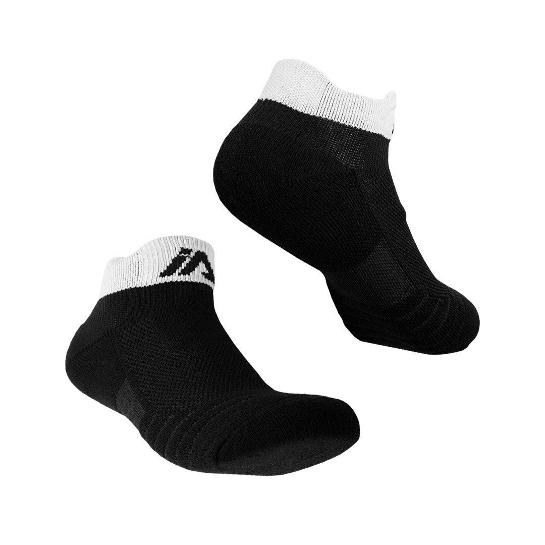 iAthletic Elite Performance Ankle Socks - Black/White