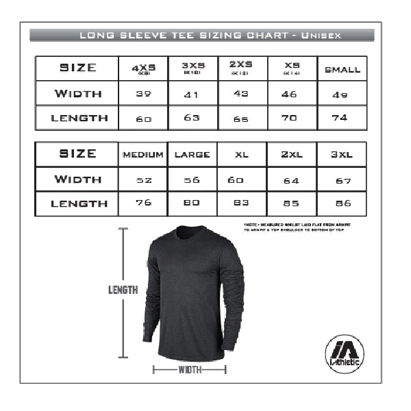 iAthletic Performance Long Sleeve Tee - Black Marle