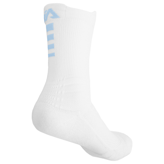 iAthletic Elite Performance Socks - White/White/Light Blue