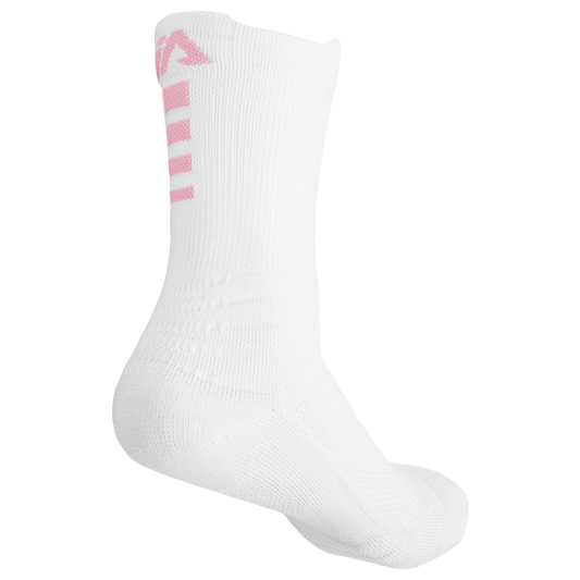 iAthletic Elite Performance Socks - White/White/Pink