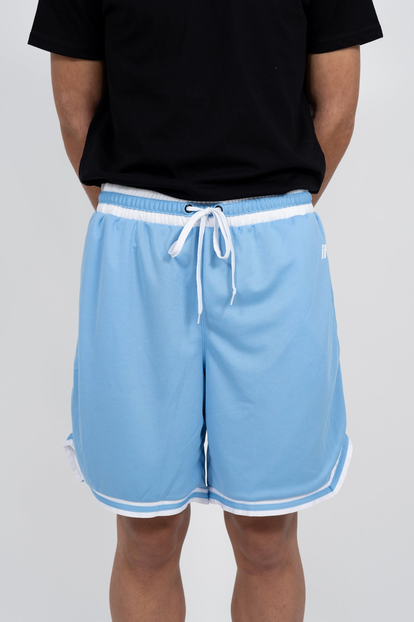 iAthletic Casual Basketball Shorts Mens - Carolina/White