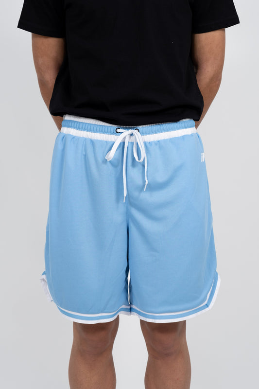 iAthletic Casual Basketball Shorts Mens - Carolina/White