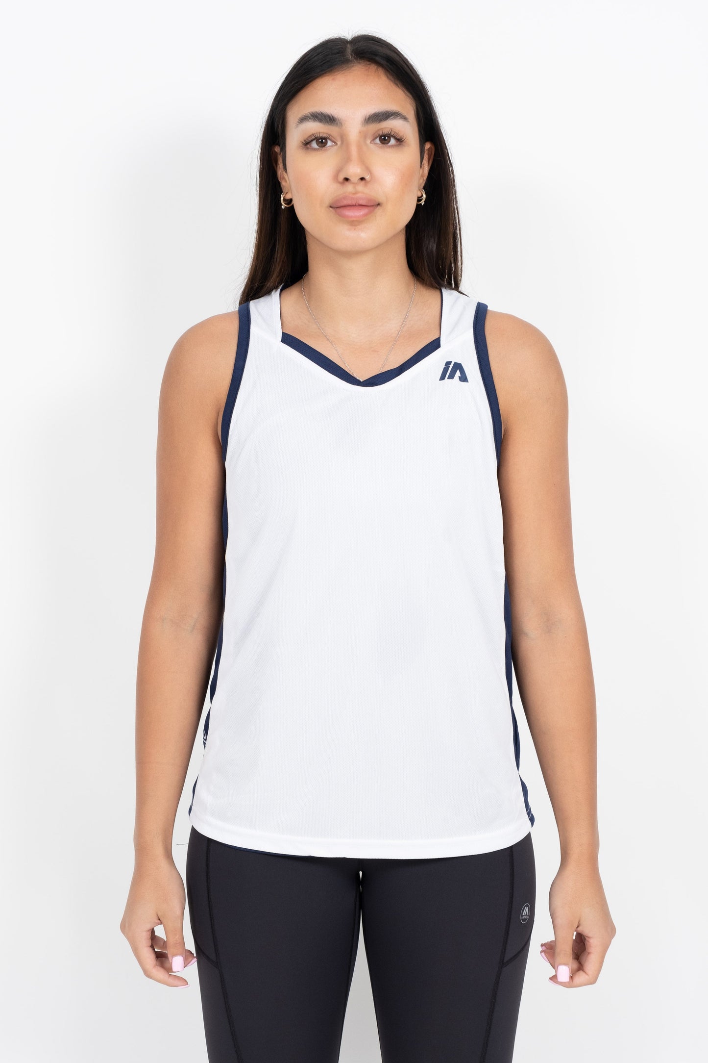 iAthletic Women's Training Reversible Singlet - Navy/White