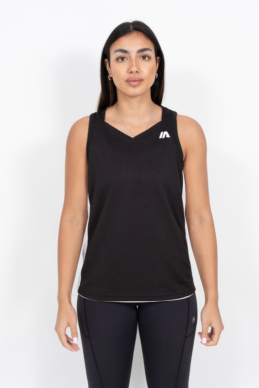 iAthletic Women's Training Reversible Singlet - Black/White