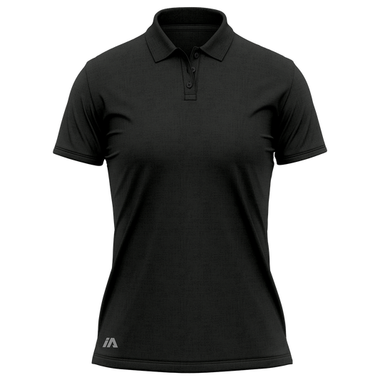 iAthletic iPerform Womens Polo - Black Marle