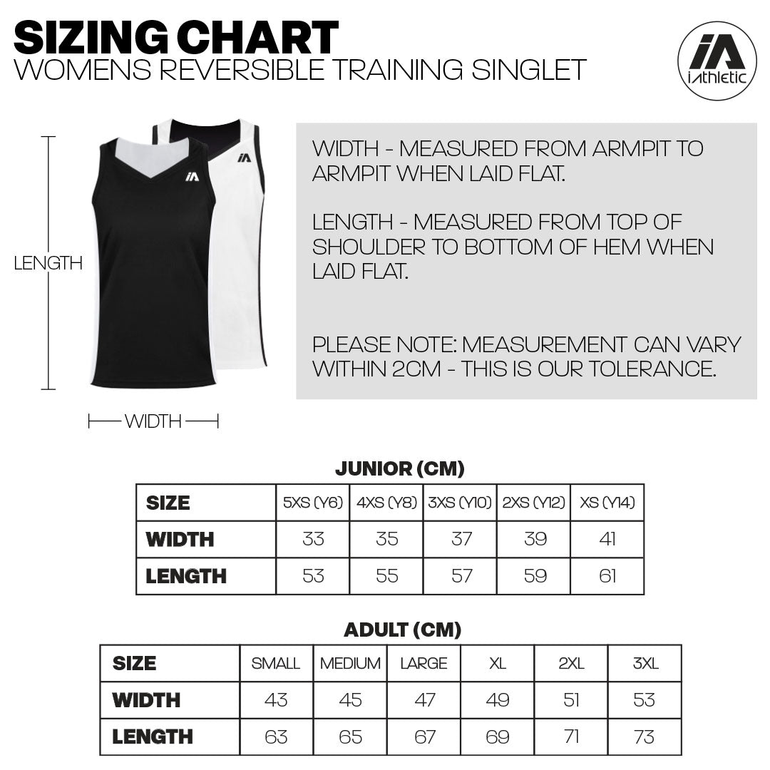 iAthletic Women's Training Reversible Singlet - Navy/White