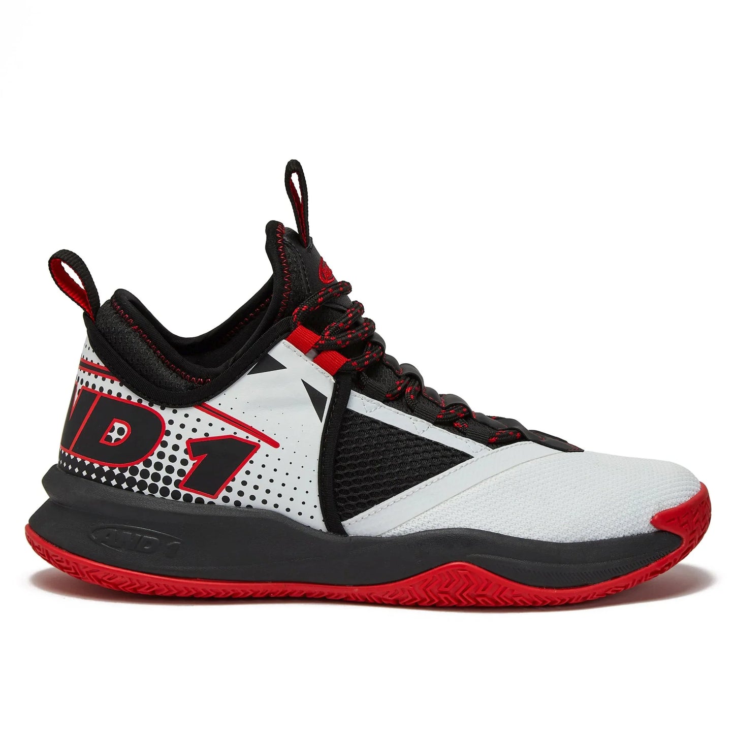 And1 Charge Junior - White/Red/Black