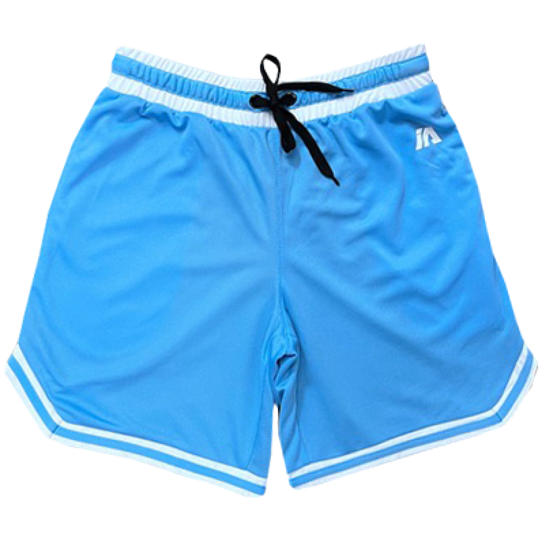 iAthletic Casual Basketball Shorts Mens - Carolina/White