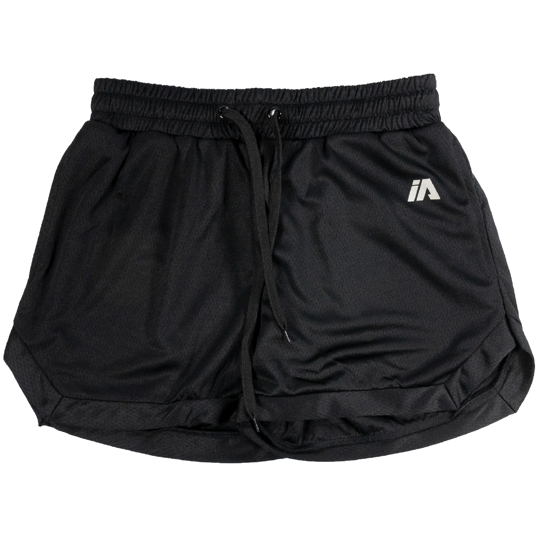 iAthletic Casual Basketball Shorts Womens - Black/Black