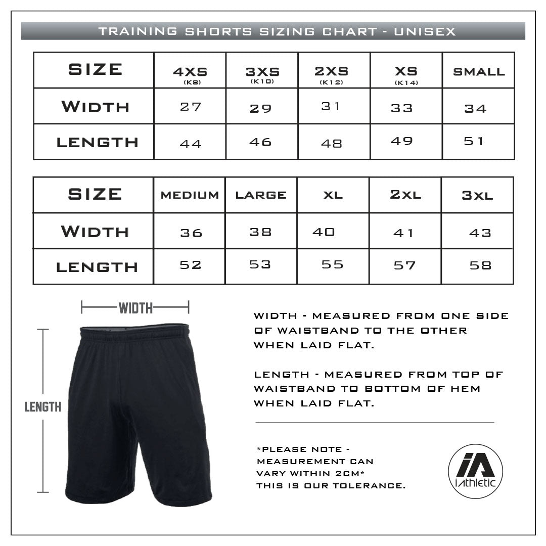 iAthletic Training Shorts Mens - Black